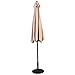 Giantex 10ft Outdoor Patio Umbrella, Market Table umbrella with Tilt Adjustment and Crank, 180G Polyester, Garden Canopy for Deck Backyard Pool Indoor Outdoor