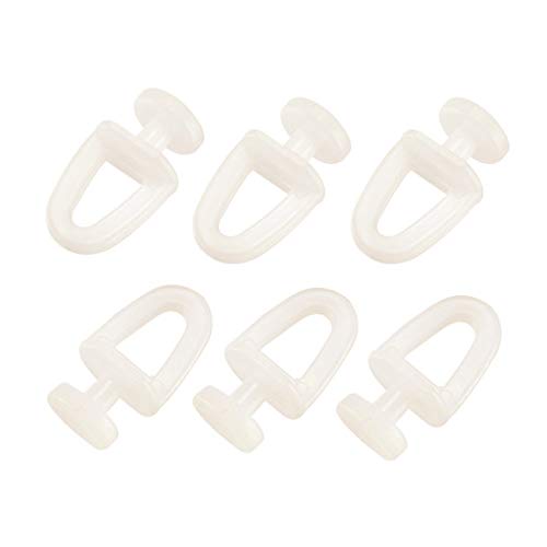 sourcing map Curtain Track Plastic Drapery Rail Sliding Glider for Windows Shower Curtain Tracks 11mm Dia 50 Pcs