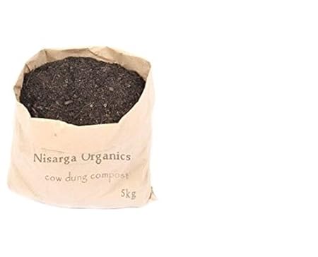 Nisarga Organics Organic Cow Dung Manure and Compost, 5kg (Black)