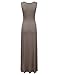 LA BASIC Women's Sleeveless Wrap Bodice Maxi Dress - Made in USA (S-3XL / 28 Colors)