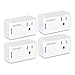 Smart Plug, Conico Mini WiFi Outlet Works with Alexa, Google Assistant and IFTTT for Voice Remote App Control, Wireless Socket with Smart Scene Schedule Timer Device Sharing, No Hub Required (4 Pack)