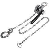 Mini Chain Lever Hoist Come Along - Small and Lightweight 1/2 Ton 1100lbs Capacity 10ft Lift Chain Hoist
