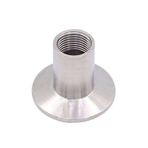 DERNORD Sanitary Female Threaded Pipe Fitting to 1.5 Inch TRI CLAMP (OD 50.5mm Ferrule) (Pipe Size: 1/2" NPT)