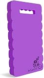 InSassy Garden Kneeler Pad - Kneeling Mat for Gardening Baby Bath Yoga Exercise & Prayer - High Density Foam Knee Pad for Work, Purple (Large - 18 x 8 1/4 x 4/5 Inches)