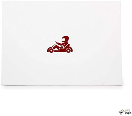 Go-Kart Karting Sold Kart Nope Race, Rubber Stamp Shape Great for Scrapbooking, Crafts, Card Making, Ink Stamping Crafts, Item 930587