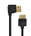 Ysimda A to A HDMI Cable, Ultra Slim Flexible Series One Port Saver 270 Degree Left- Angle A to A HDMI 2.0 High-Speed Cable, 6ft, Golded Connecter, 18G, Supports Ethernet, 3D, 4K and Audio Return