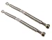 2 Pack Heavy Duty Durable Stainless Steel Corrugated Water Flex Connector with Extra Thick Washers for Water Heater and Water Softener (24x3/4 FIP)