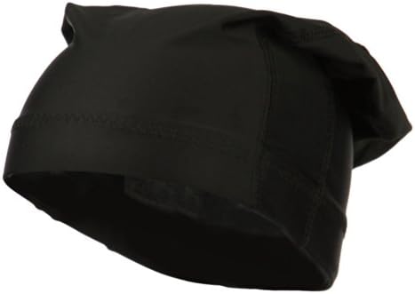 Black Thick Spandex Dreadlock Skull Cap - Thick