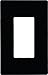 Eaton PJS26BK Decorator Screwless Wallplate, 1-Gang, Black