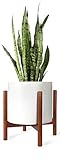 Mkono Plant Stand Mid Century Wood Flower Pot