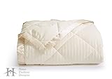 Home Fashion Designs Romana Collection Luxury Goose Down Alternative Quilted Blanket Brand (King, Ivory)