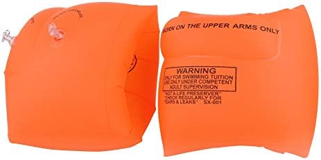 Lukis 2 Pairs Inflatable Swim Arm Bands Kid Adults Arm Floaties Safety Thicken PVC Swimming Pool Floater Sleeves Armbands Over 3 Years Old