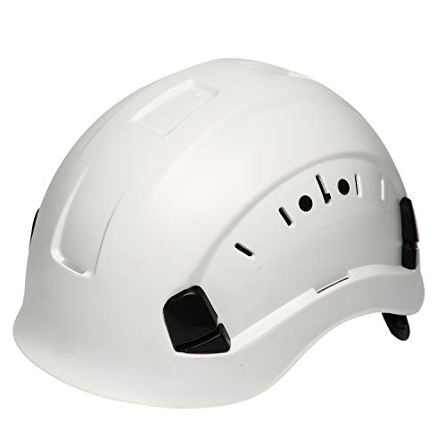 Uninova Safety Hard Hat - Adjustable ABS Climbing Helmet - 6-Point Suspension, Perfect for Riding, Climbing and Construction (White)