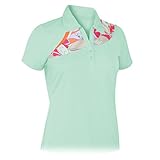Monterey Club Ladies Dry Swing Abstract Print Colorblock Shirt #2659
