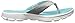 Skechers Women's Go Walk 3 Pizzaz Flip Flop, Gray/Aqua, 8 M US