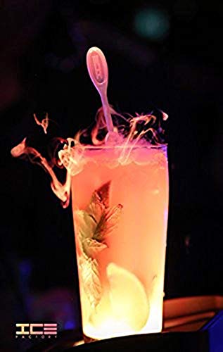 Icicle 10-Pack Drink Stirrer Swizzle Sticks for Smokey Drinks (Use with Dry Ice)