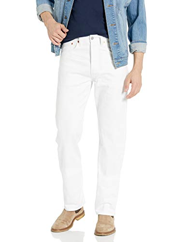 Levi's Men's 501 Original-Fit Jeans, White, 33W x 32L