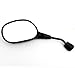 MMG Universal Fit Adjustable Mirror Set, 8mm RH/RH Thread, Flat Black, Motorcycle Scooter (MYKM0106)