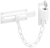 Prime-Line Products U 9872 Keyed Chain Door Guard, White Finish