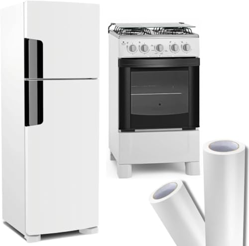 Adesivo Autocolante Branco Fosco Lavável 2m - Envelopamento de Parede, Porta e Móveis