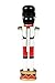 Clever Creations White Drummer Nutcracker Festive Traditonal Christmas Decor | Perfect for Shelves and Tables | Perfect for Any Collection | 100% Wood | 7