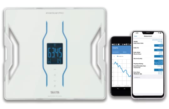 Photo 1 of Tanita RD-953 InnerScan PRO Bluetooth Body Composition Monitor Multi Frequency Smart Scale - 11 Measurements - Japan Technology Color Display Weight Fat BMI Muscle Bone Water