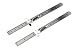 SE 2-Piece Stainless Steel SAE and Metric Ruler Set with Detachable Clips - 925PSR-2