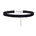 Cougar's Choice® Black Velvet Choker with Wide Black Velvet(1cm)