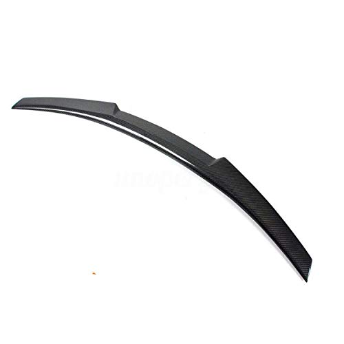 NO7RUBAN Rear Spoiler Fits for 2008-2012 BMW E90 M3 Sedan & 2006-2011 E90 3 Series Sedan Carbon Fiber Style Trunk Spoiler Wing M4 Type - Thumbnail 2