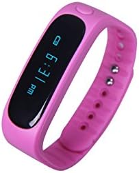 eJiasu Bluetooth Smart Watch with Wireless Calls Sports Exercise Message Task Reminder Sleep Tracker Pedometer Remote Camera Video Control Anti-lost Alarm Silicone Wristband for Ios Android (pink)