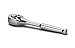 TEKTON 3/8-Inch Drive by 7-Inch Polished Quick Release Ratchet, 72-Tooth Oval Head | 1481