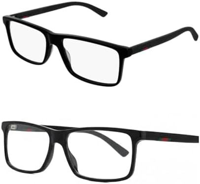 Gucci Square/Rectangle Optical Frames Black Black Transparent