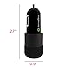 JZxin USB Car Charger with Quick Charge 2.0 Port 30W 4.8 A Dual USB Ports for iPhone 7 6 6s Plus, iPad Pro/ Air 2 / mini, Galaxy S8 S7 S6 / Edge, Note 5/ 4, LG, Nexus, HTC and More