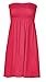 GirlsWalk Women's Plus Size Plain Boob Tube Bandeau Sheering Top Fuchsia