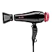 BERTA -Hair-Dryer-Dual-Voltage-Travelling-Hair-Dryer,Ionic Hair Dryer, Foldable Hair Dryer Silver/Red Color…