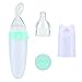 Burabi Baby Squeeze Feeding Spoon with Replacement Feeder Nipple for Toddler Infant Food Dispensing-Green