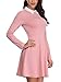 FENSACE Womens Eleven Costume Moonrise Kingdom Cosplay Fit and Flare Skater Date Night Pink Dresses for Women(Pink,Large)