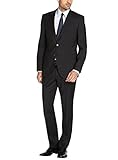 Gino Valentino Men's Two Button Side vents Jacket 2 Piece Modern Suit
