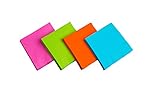 Party Essentials 2-Ply Paper Cocktail Beverage Napkins, Assorted Neon Brights, 48-Count