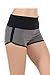 Athletic Curves Trimming Hot Yoga Shorts: Booty Shorts for Women Hgray/BLK L