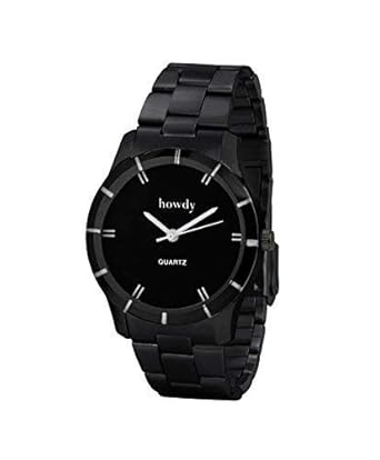 Women's Stainless Steel Analogue Black Dial Wrist Watch - ss378