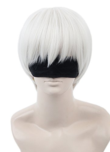 Topcosplay halloween costume cosplay wig with bangs sho…