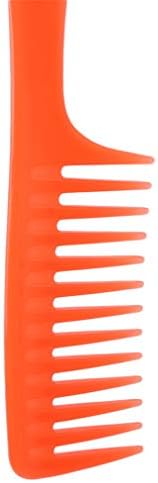 GUAngqi Ultra Large Tooth Detangle Comb Wide Tooth Hair Comb Salon Shampoo Comb for Thick Long Hair,Orange