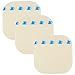 Houseables Hydrocolloid Dressing, Wound Care Bandages, 4”x4”, 10 Pk, Natural, Polyurethane, X-Thin, Pressure Sore Bandage, Hydrocolloidal Dressings, Adhesive, for Leg Ulcer, Scab Treatment, Medical