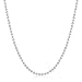 Amberta 925 Sterling Silver 2 mm Ball Chain Necklace Length 28
