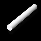 White PTFE Rod 1" Dia x 12" Length,Virgin Polytetrafluoroethylene Solid Bar | High Temperature Resistant for Machining DIY Industrial Parts and Mechanical Seal