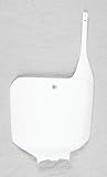 UFO Plastics Front Number Plate - White , Color: White HO02674-041
