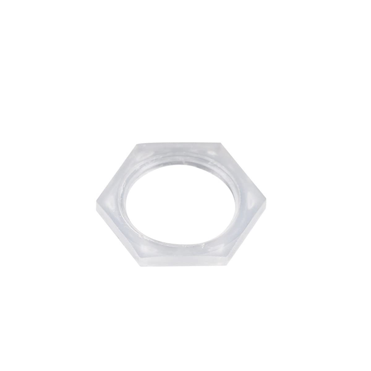 MACHSWON 10 PCS Hexagon Nylon Plastic Nut M14 Plastic Screw Nuts Hex Nylon Nuts & Bolt
