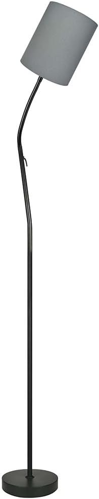 Sampa Helios 553067g Floor Lamp Slim Metal Black and Grey