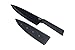 Kuhn Rikon 13-Piece Knife and Snips Colori+ Cutlery Set, Black - 6 Knives, 6 Knife Sheaths, 1 Snips - Japanese Stainless Steel - Everything You Need to Cut, Chop and Trim